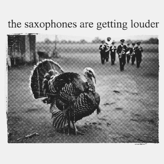 The Saxophones Are Getting Louder Funny Thanksgiving Turkey Tee-Default-Thumbnail