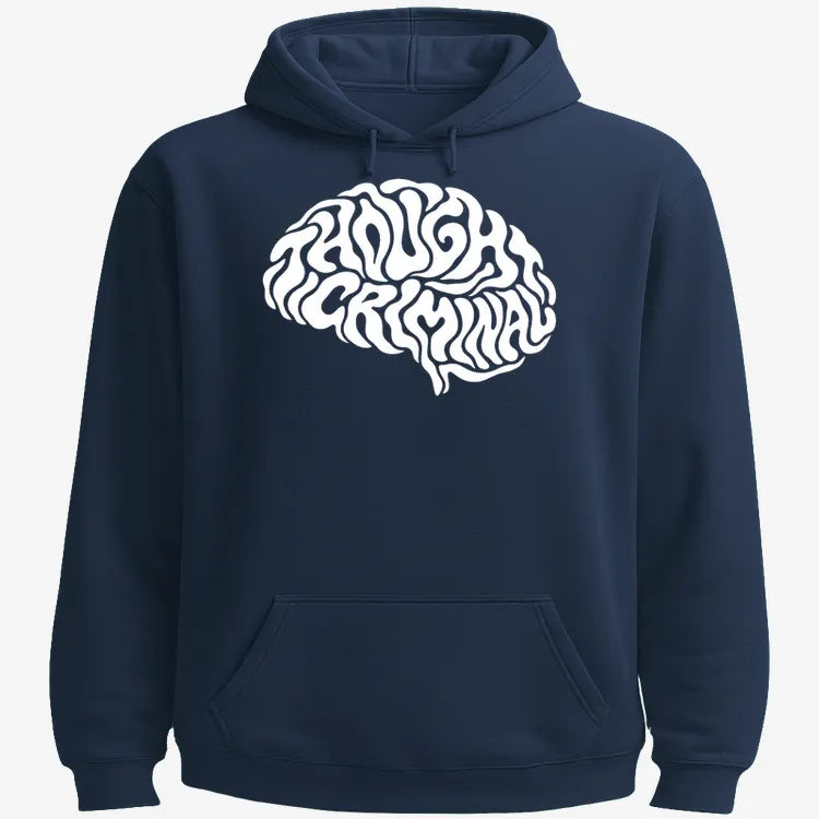 Thought Criminal-Hoodie-Navy Blue
