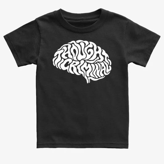 Thought Criminal-Kids T-Shirt-Black