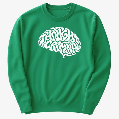 Thought Criminal-Sweatshirt-Green