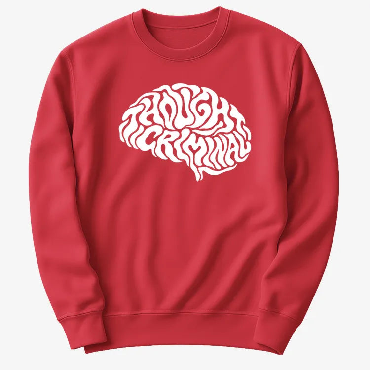 Thought Criminal-Sweatshirt-Red