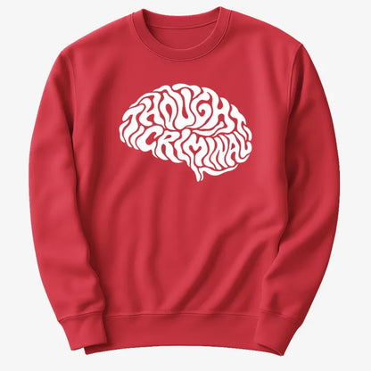 Thought Criminal-Sweatshirt-Red