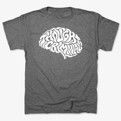 Thought Criminal-Unisex Heavyweight T-Shirt-Charcoal Heather