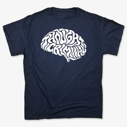 Thought Criminal-Unisex Heavyweight T-Shirt-Navy Blue