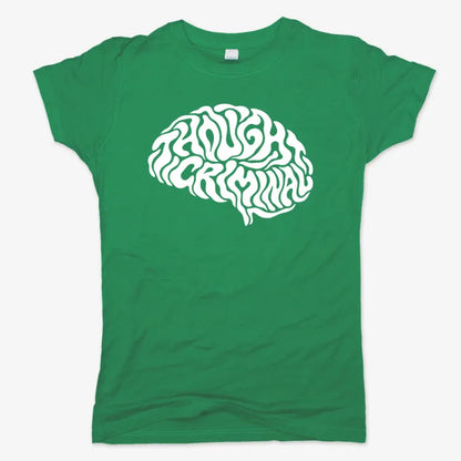 Thought Criminal-Women's T-Shirt-Lucky Green