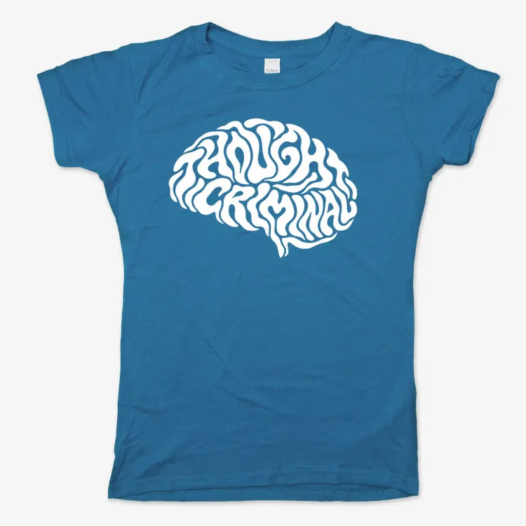 Thought Criminal-Women's T-Shirt-Sky Blue