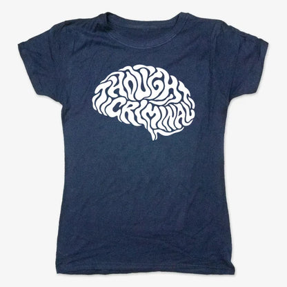 Thought Criminal-Women's T-Shirt-True Navy