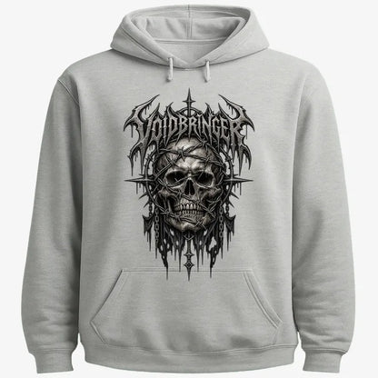 Thrash Legends Skull Battle Jacket Tee-Hoodie-Gray Heather