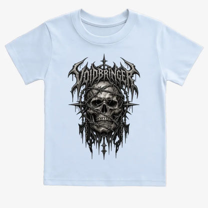 Thrash Legends Skull Battle Jacket Tee-Kids T-Shirt-Blue