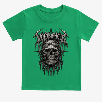 Thrash Legends Skull Battle Jacket Tee-Kids T-Shirt-Green