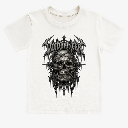 Thrash Legends Skull Battle Jacket Tee-Kids T-Shirt-White