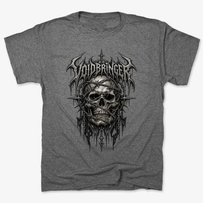 Thrash Legends Skull Battle Jacket Tee-Men's T-Shirt-Charcoal Heather