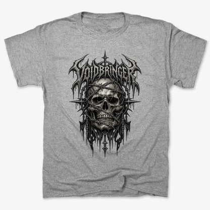 Thrash Legends Skull Battle Jacket Tee-Men's T-Shirt-Gray Heather