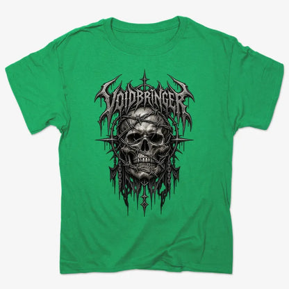 Thrash Legends Skull Battle Jacket Tee-Men's T-Shirt-Kelly Green Heather