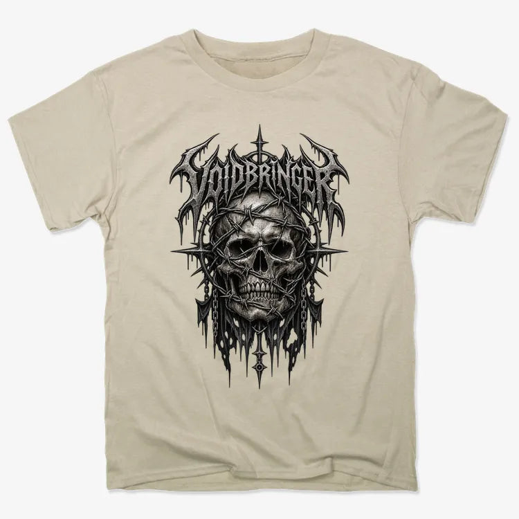 Thrash Legends Skull Battle Jacket Tee-Men's T-Shirt-Sand