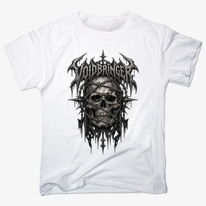 Thrash Legends Skull Battle Jacket Tee-Men's T-Shirt-White