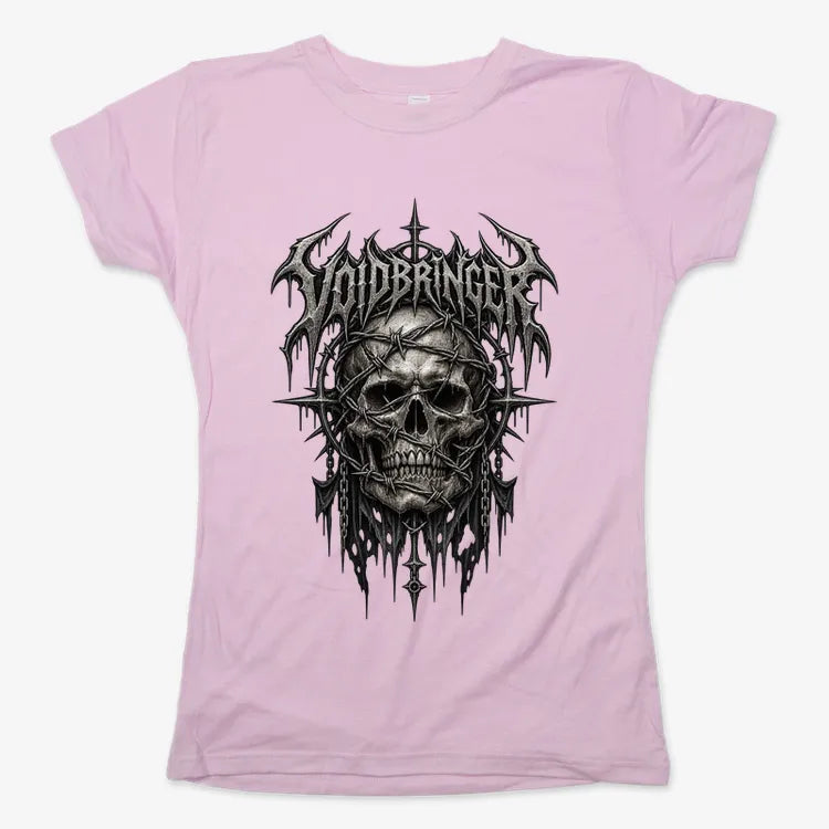 Thrash Legends Skull Battle Jacket Tee-Women's T-Shirt-Soft Pink