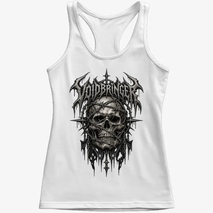 Thrash Legends Skull Battle Jacket Tee-Women's Tank Top-Snow