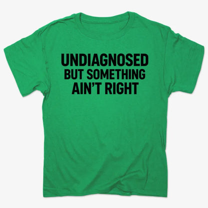 Undiagnosed but Something Ain't Right-Unisex Heavyweight T-Shirt-Kelly Green Heather