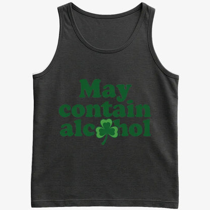 May Contain Alcohol Shamrock St Patrick's Day Design