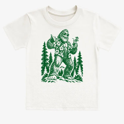 Vacay Bigfoot Among the Trees-Kids T-Shirt-White
