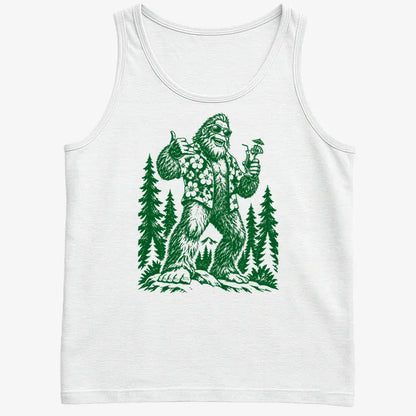 Vacay Bigfoot Among the Trees-Men's Tank Top-White