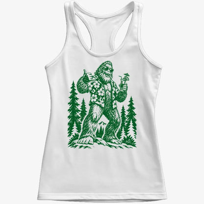 Vacay Bigfoot Among the Trees-Women's Tank Top-Snow