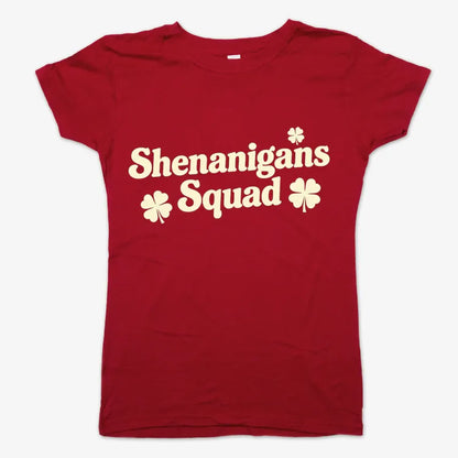 Shenanigans Squad St. Patrick's Day Four Leaf Clover Design
