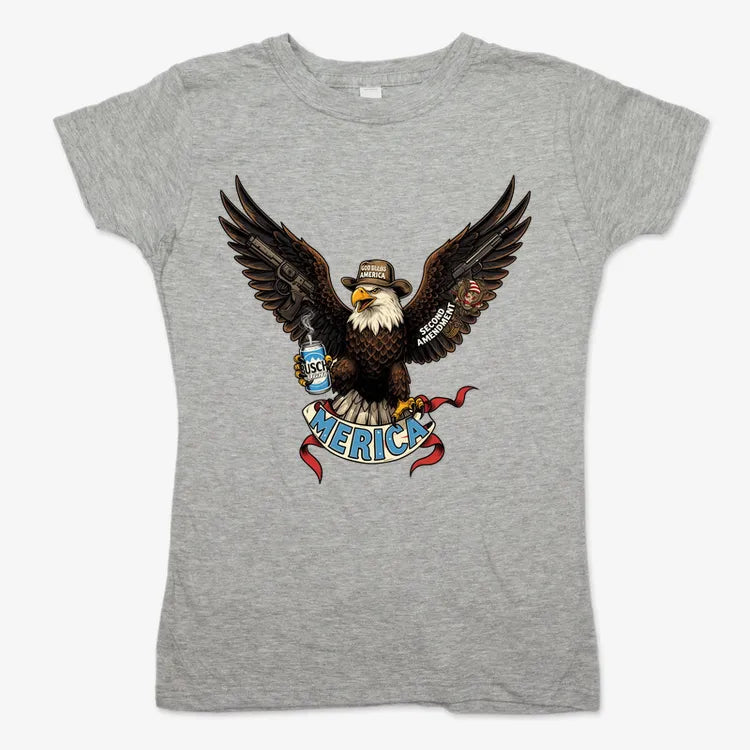 Merica Eagle with Guns & Beer
