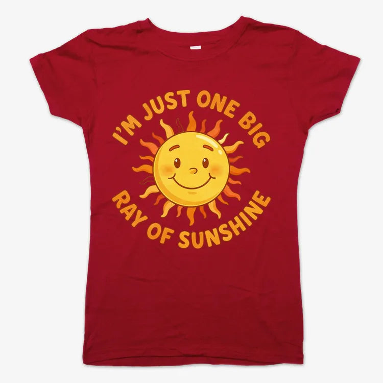 I'm Just One Big Ray of Sunshine-Women's T-Shirt-Deep Red