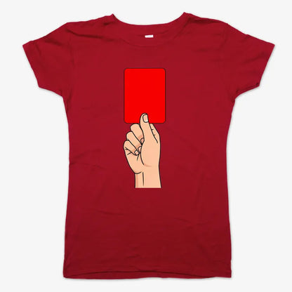 Red Card Statement-Women's T-Shirt-Deep Red