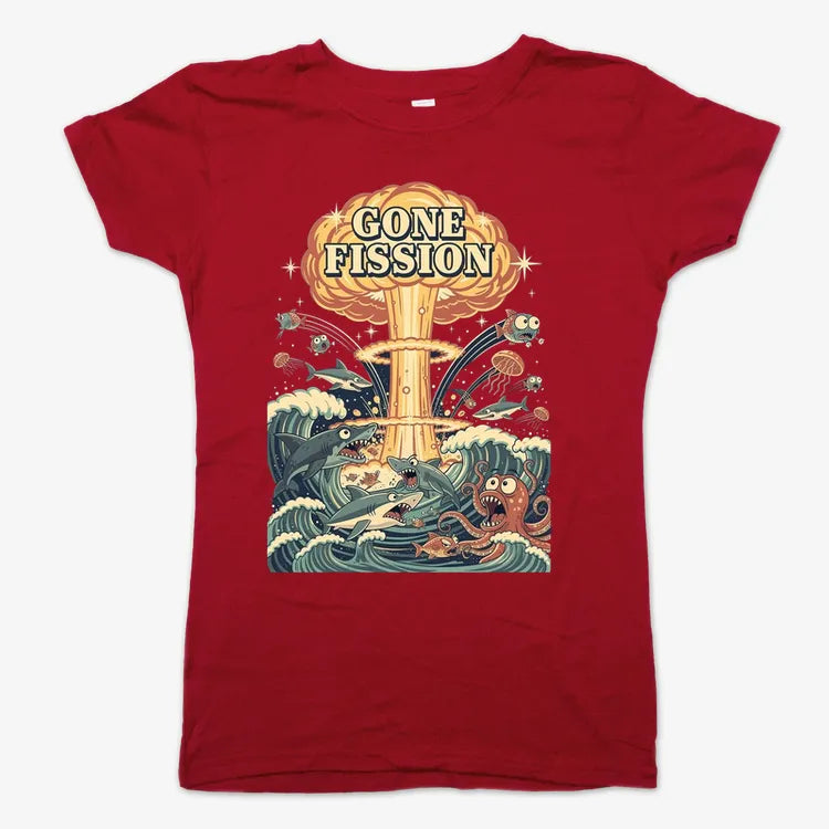 Gone Fission-Women's T-Shirt-Deep Red