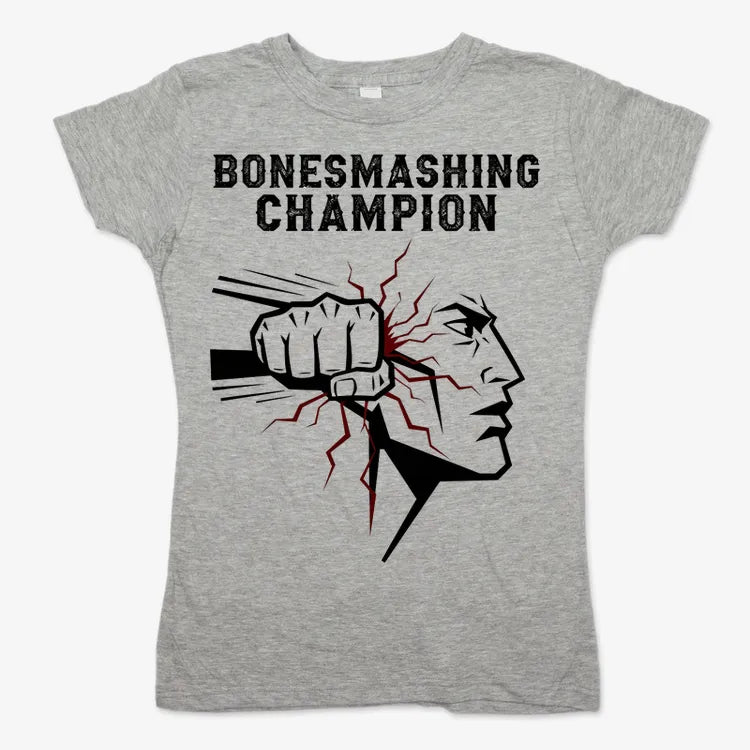 Bone-Smashing Champion Tee-Women's T-Shirt-Gray Granite