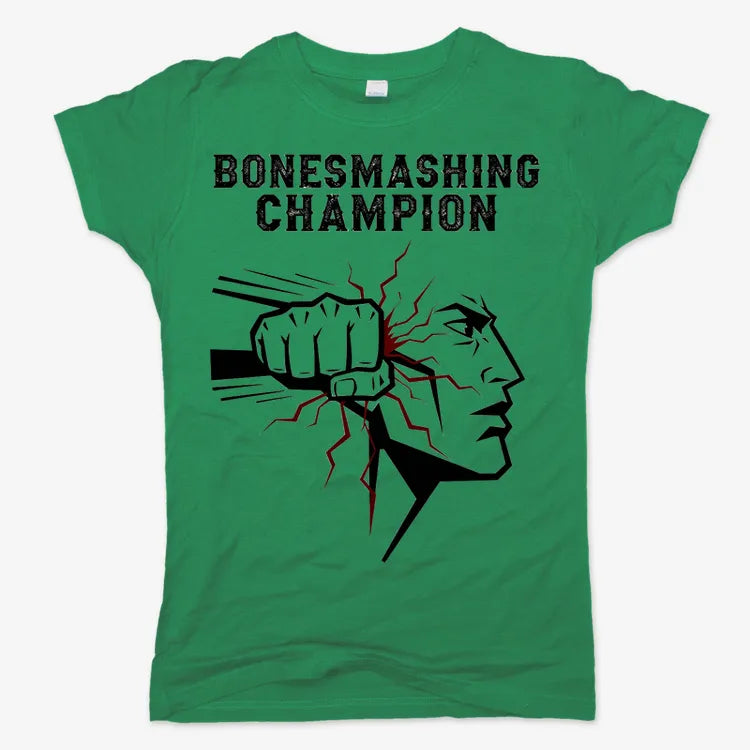 Bone-Smashing Champion Tee-Women's T-Shirt-Lucky Green