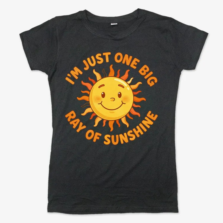 I'm Just One Big Ray of Sunshine-Women's T-Shirt-Midnight