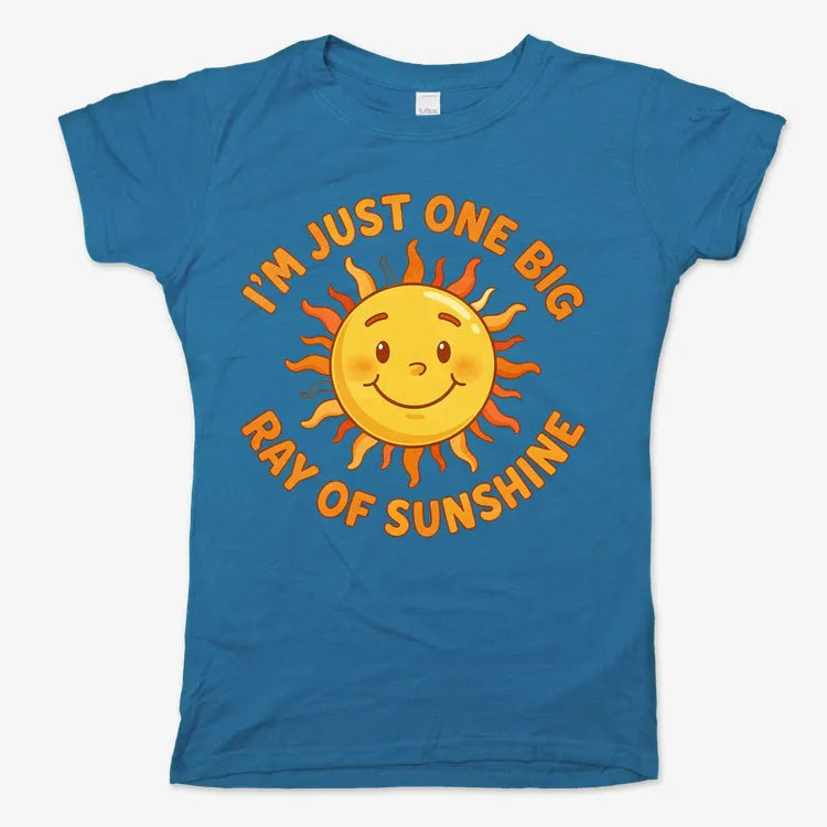 I'm Just One Big Ray of Sunshine-Women's T-Shirt-Sky Blue