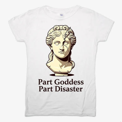 Goddess Meets Disaster Tee-Women's T-Shirt-Snow