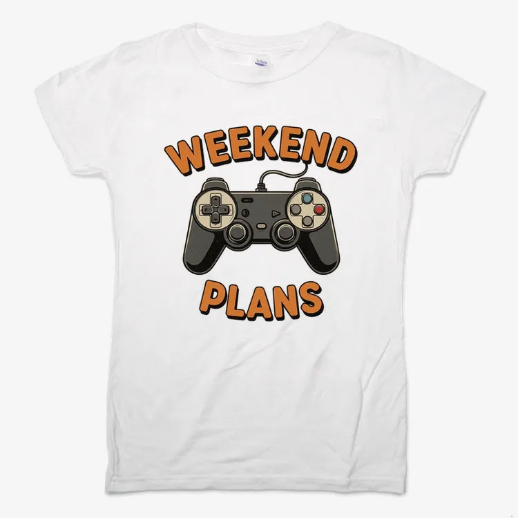 Weekend Plans Gaming Controller-Women's T-Shirt-Snow