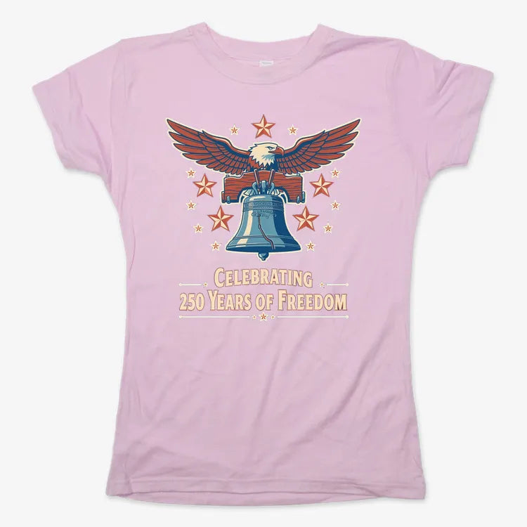 Celebrating 250 Years of Freedom-Women's T-Shirt-Soft Pink