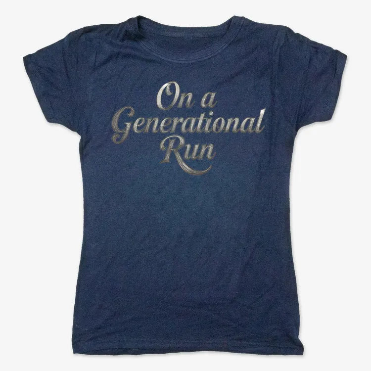 On a Generational Run-Women's T-Shirt-True Navy