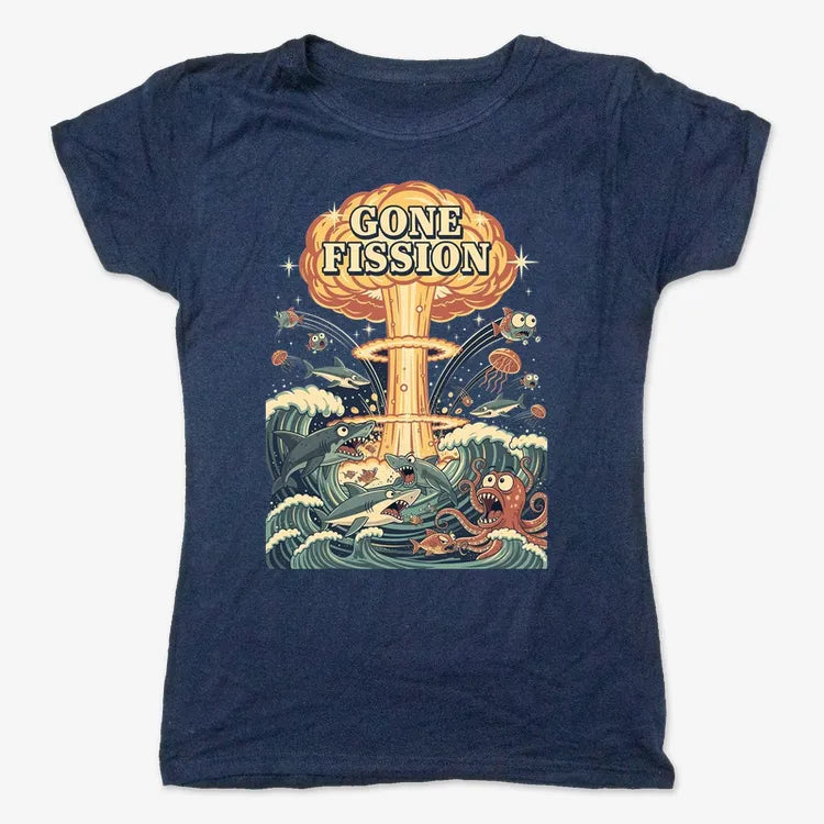 Gone Fission-Women's T-Shirt-True Navy