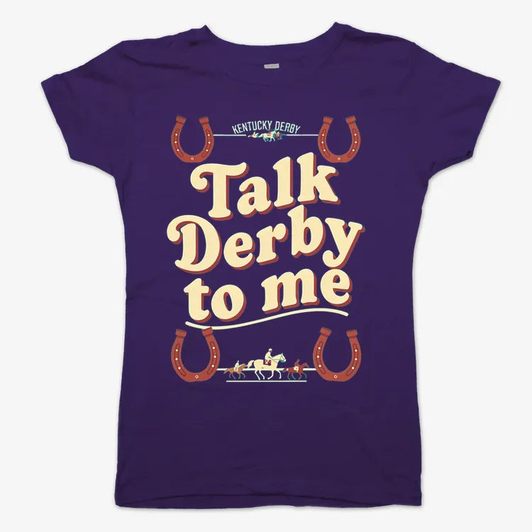 Talk Derby to Me-Women's T-Shirt-Violet