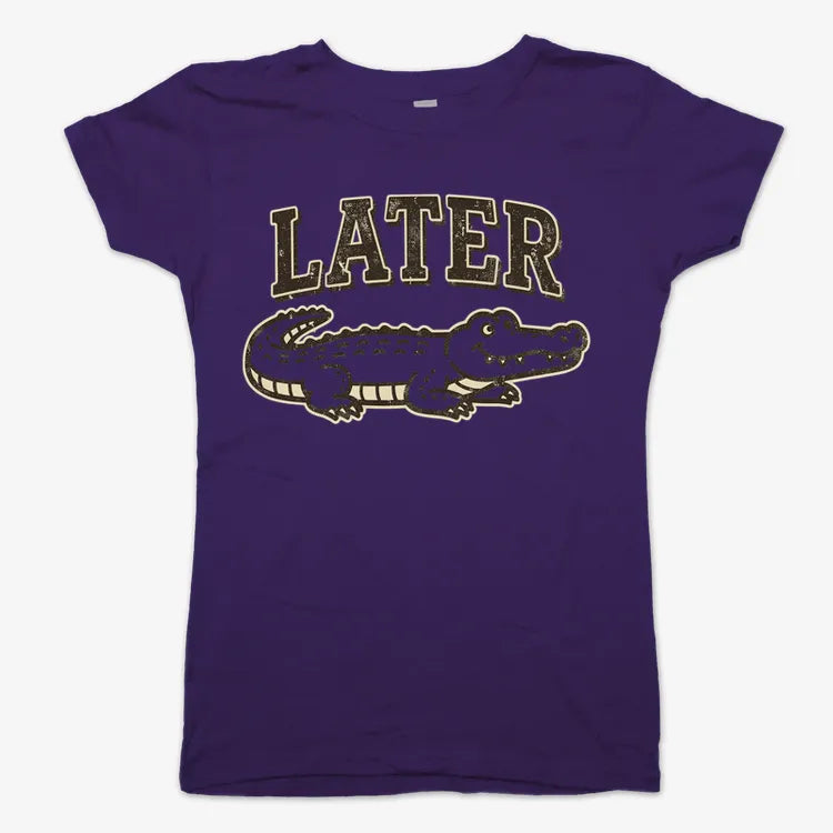 Later Alligator-Women's T-Shirt-Violet