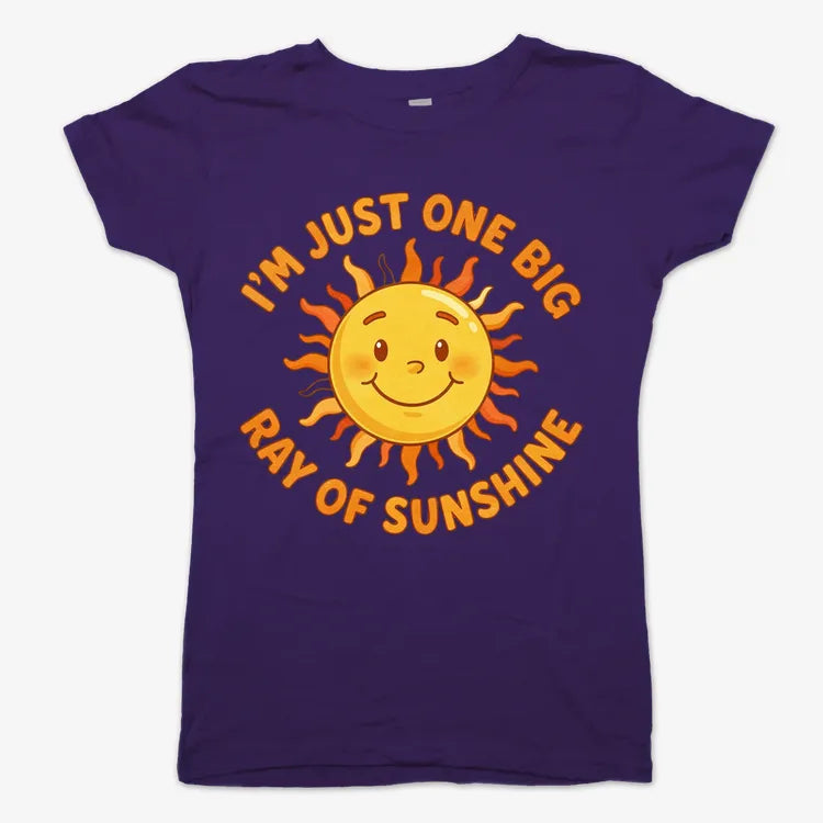 I'm Just One Big Ray of Sunshine-Women's T-Shirt-Violet