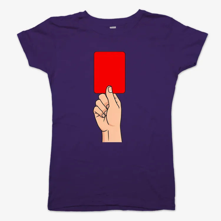 Red Card Statement-Women's T-Shirt-Violet