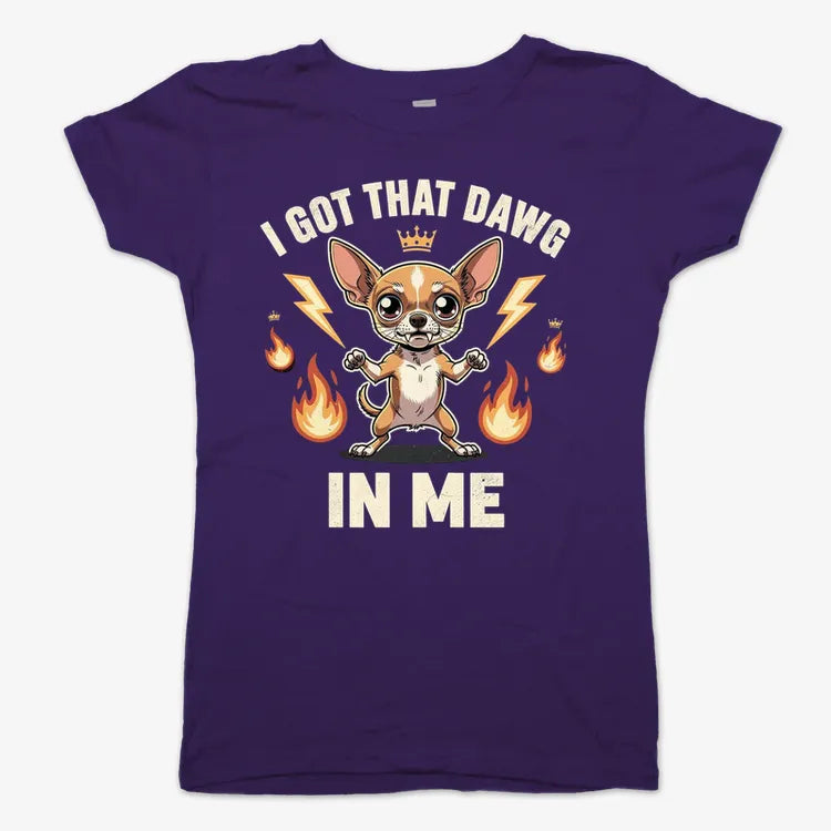 I Got That Dawg In Me-Women's T-Shirt-Violet