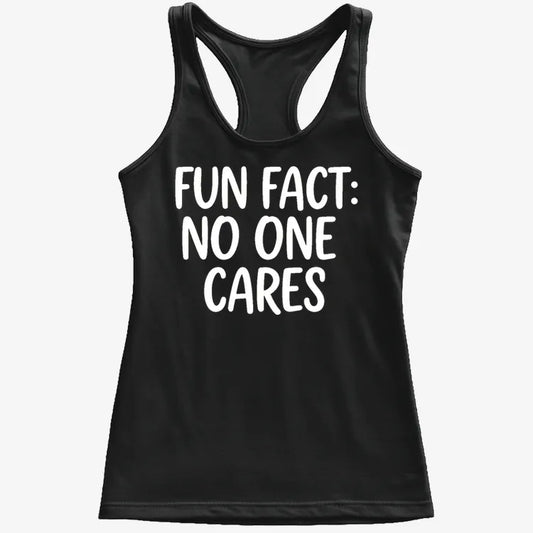 Fun Fact No One Cares-Women's Tank Top-Midnight