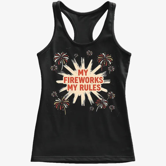 My Fireworks My Rules-Women's Tank Top-Midnight
