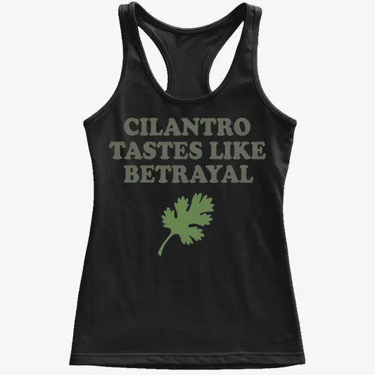 Cilantro Tastes Like Betrayal-Women's Tank Top-Midnight