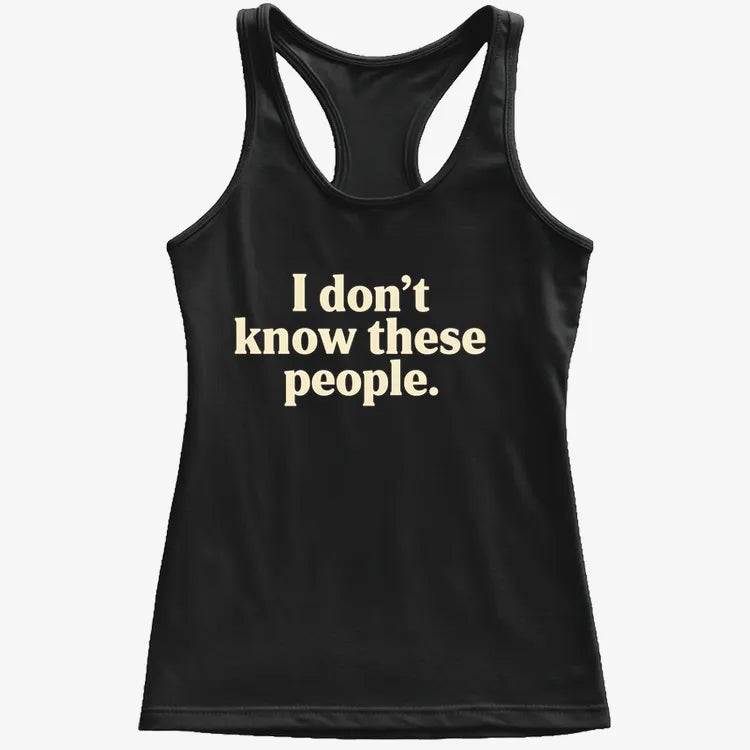I Don't Know These People-Women's Tank Top-Midnight